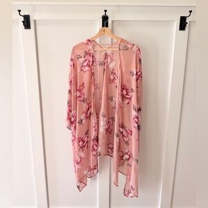 Pinkblush Blush Pink Floral Kimono